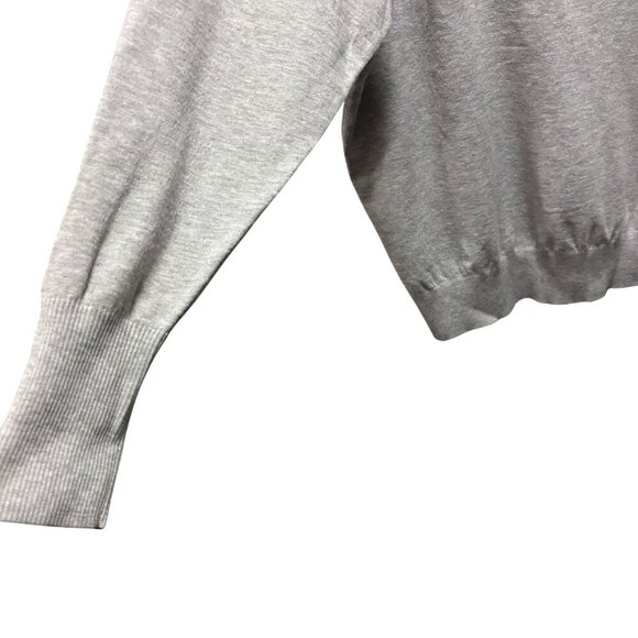 Ted Baker Womens Gray Sweater With Studded Collar & Keyhole Back Size 3 - Picture 7 of 9